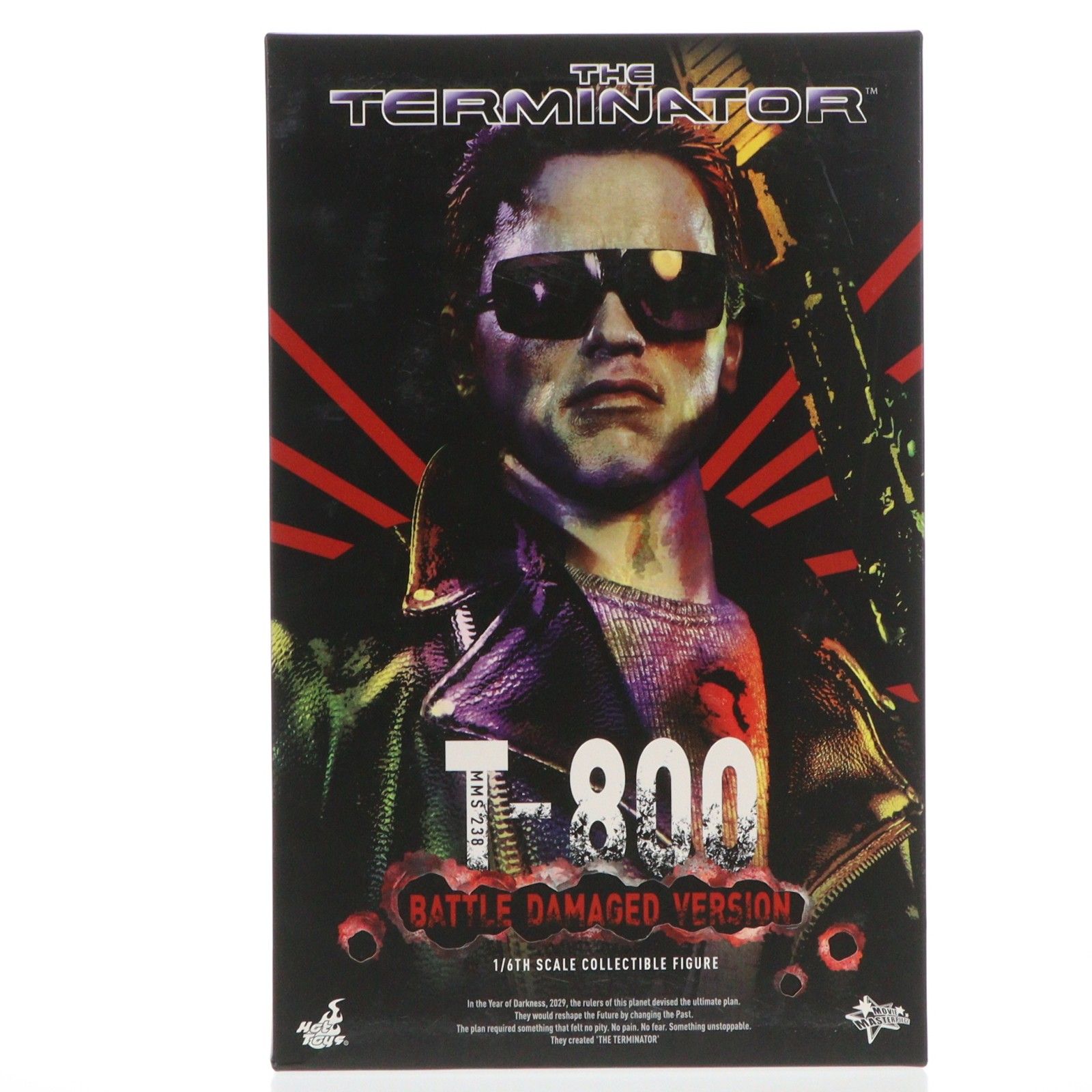 ムービー・マスターピース T-800 バトルダメージ版 ターミネーター 完成品 アクションフィギュア(MMS238) ホットトイズ