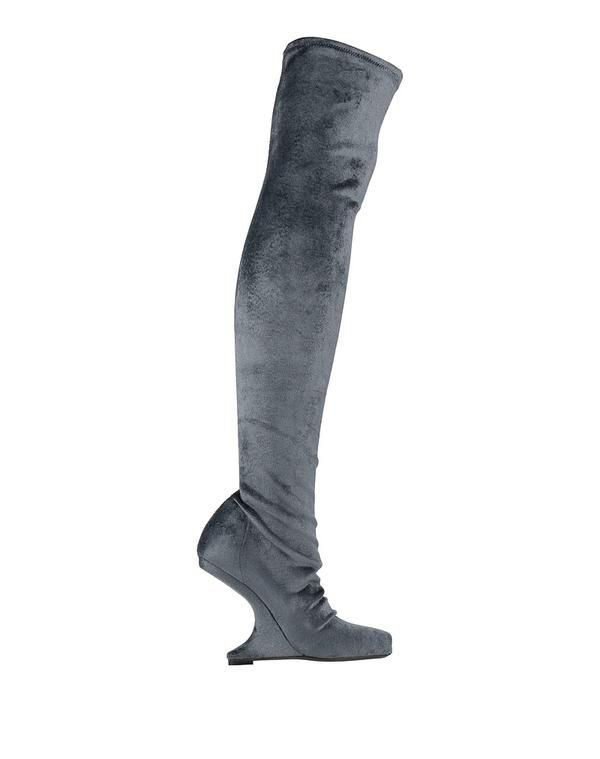 リックオウエンス レディース シューズ ブーツ・レインブーツ RICK OWENS Gray グレー 102,400円
