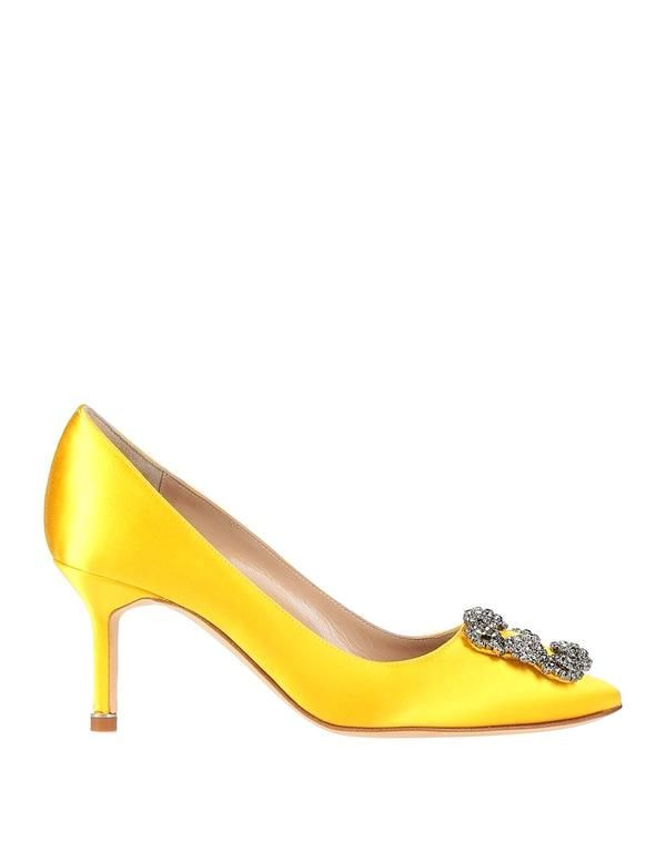 マノロ ブラニク レディース シューズ パンプス MANOLO BLAHNIK Yellow イエロー