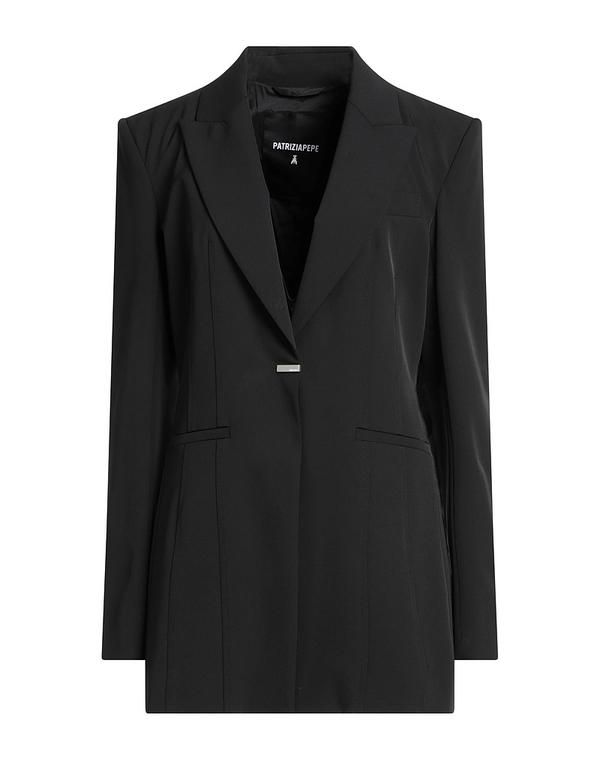 パトリツィア ペペ レディース アウター ジャケット・ブルゾン テーラードジャケット PATRIZIA PEPE Black ブラック