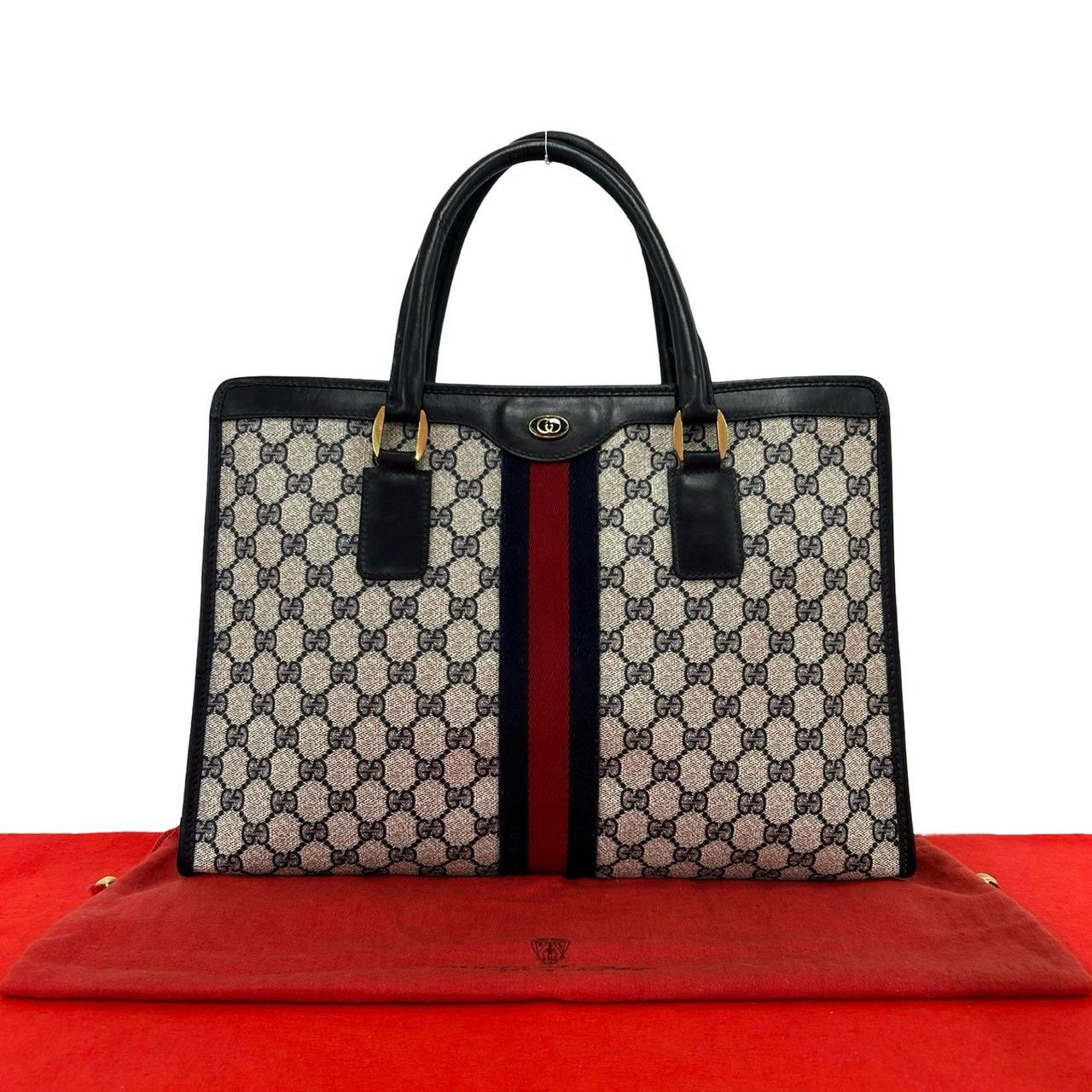 極 美品 GUCCI グッチ オールドグッチ ヴィンテージ シェリーライン GG 