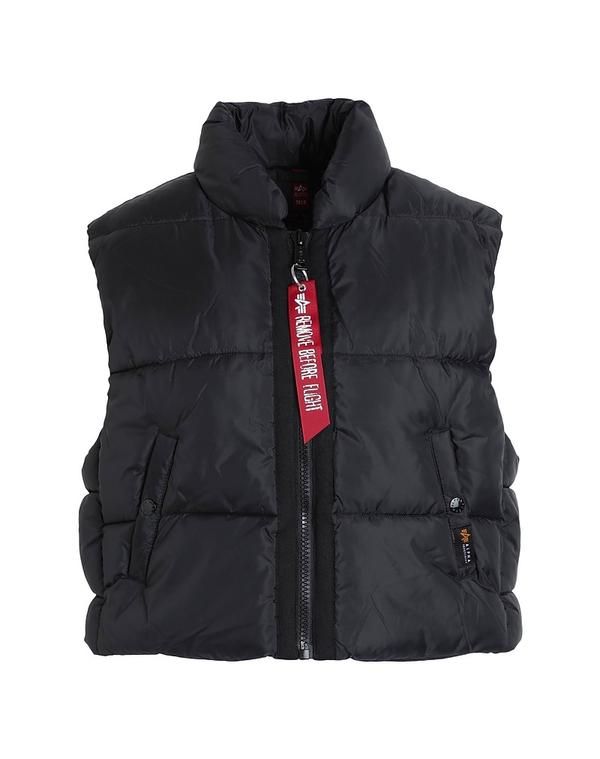 アルファインダストリーズ レディース アウター ジャケット・ブルゾン パファージャケット ALPHA INDUSTRIES Black ブラック