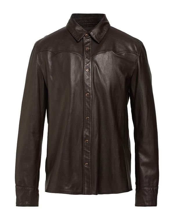 ジョンバルベイトス メンズ トップス シャツ JOHN VARVATOS Dark Brown ブラウン