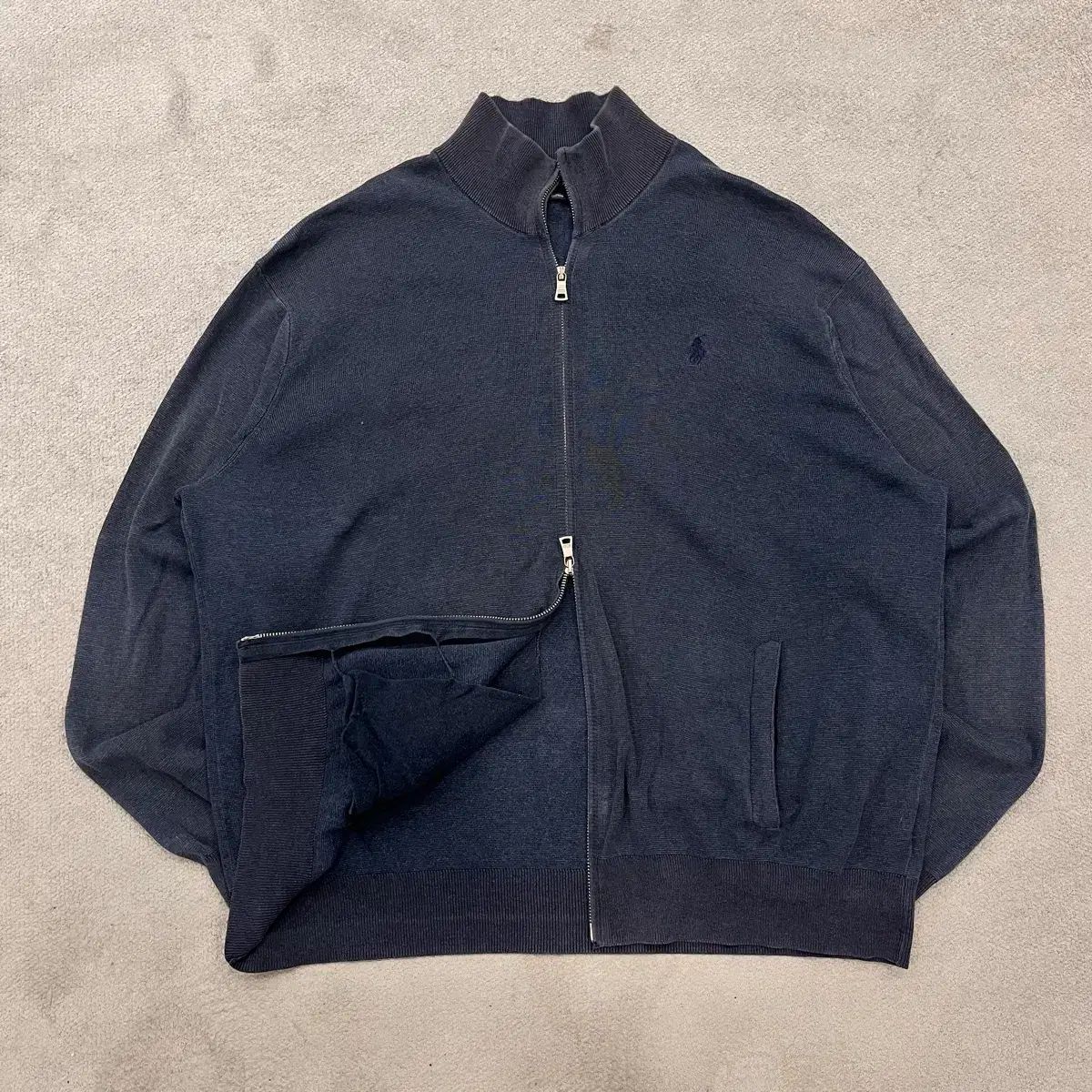 XL ポロ ラルフローレン ジップアップ カーディガン