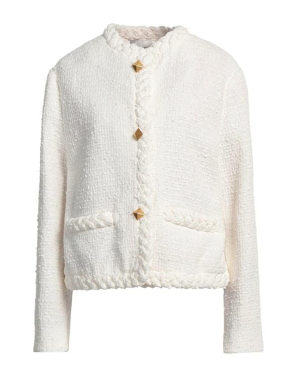 ヴァレンティノ レディース アウター ジャケット・ブルゾン テーラードジャケット VALENTINO GARAVANI White ホワイト