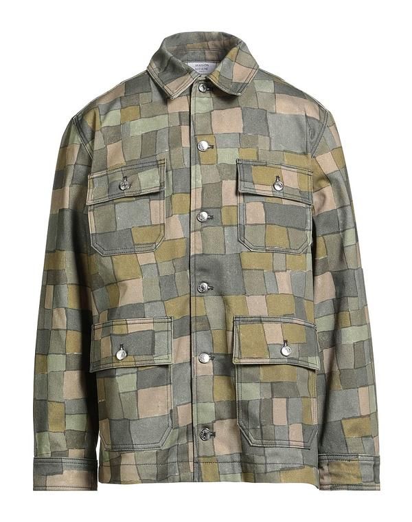 メゾンキツネ メンズ アウター ジャケット・ブルゾン デニムブルゾン MAISON KITSUN Military Green グリーン 59,280円