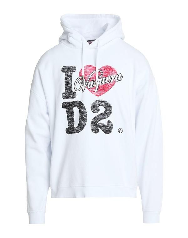 ディースクエアード メンズ アウター パーカー・スウェット DSQUARED2 White ホワイト
