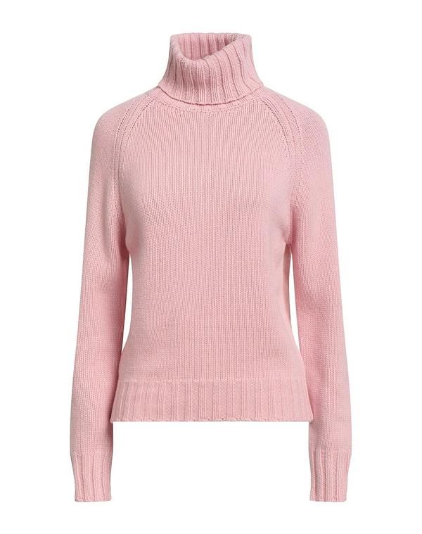 アラゴナ レディース アウター ニット・セータートルネック ARAGONA Pink ピンク