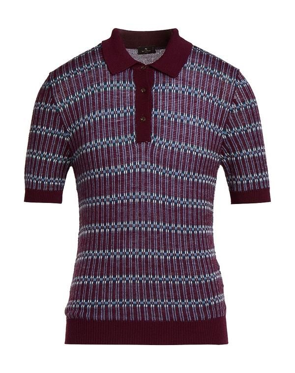 エトロ メンズ トップス ポロシャツ ETRO Bordeaux