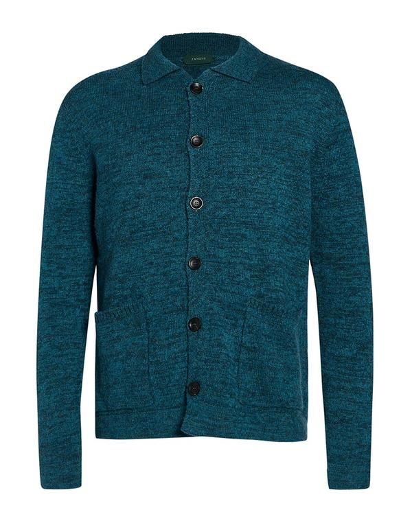 ザノーネ メンズ アウター カーディガン ZANONE Deep Teal ティール