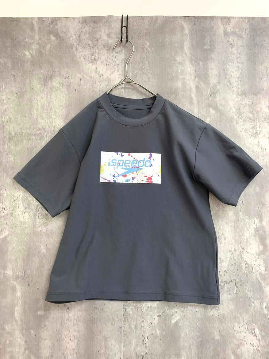 美品 SPEEDO×green label relaxing スピード×グリーンレーベル リラクシング 別注 半袖 Tシャツ sizeXS(120～130)/グレー   キッズ