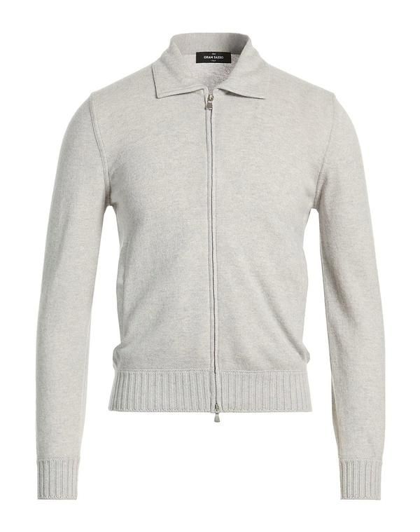 グランサッソ メンズ アウター カーディガン カシミヤニット GRAN SASSO Light Gray グレー