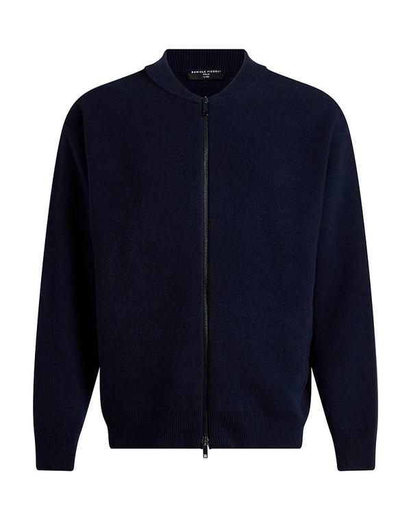 ダニエル フィエゾリ メンズ アウター カーディガン ファスナー付きニット DANIELE FIESOLI Midnight Blue ブルー 40,820円