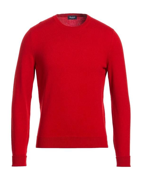 ドルモア メンズ アウター カーディガン カシミヤニット DRUMOHR Tomato Red レッド