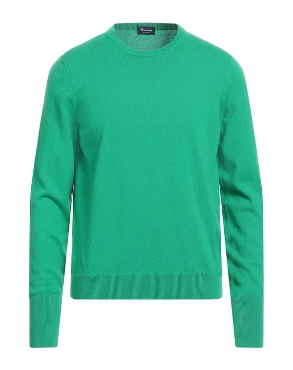 ドルモア メンズ アウター カーディガン カシミヤニット DRUMOHR Green グリーン