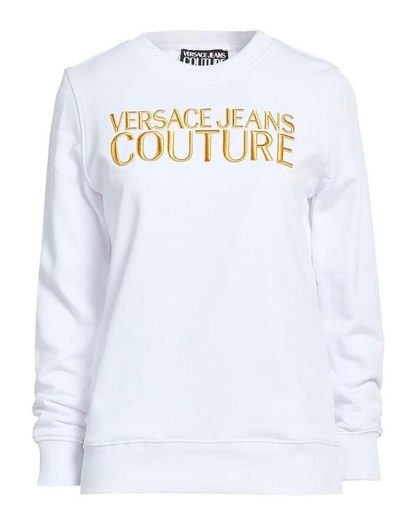 ヴェルサーチ レディース アウター パーカー・スウェット VERSACE JEANS COUTURE White ホワイト