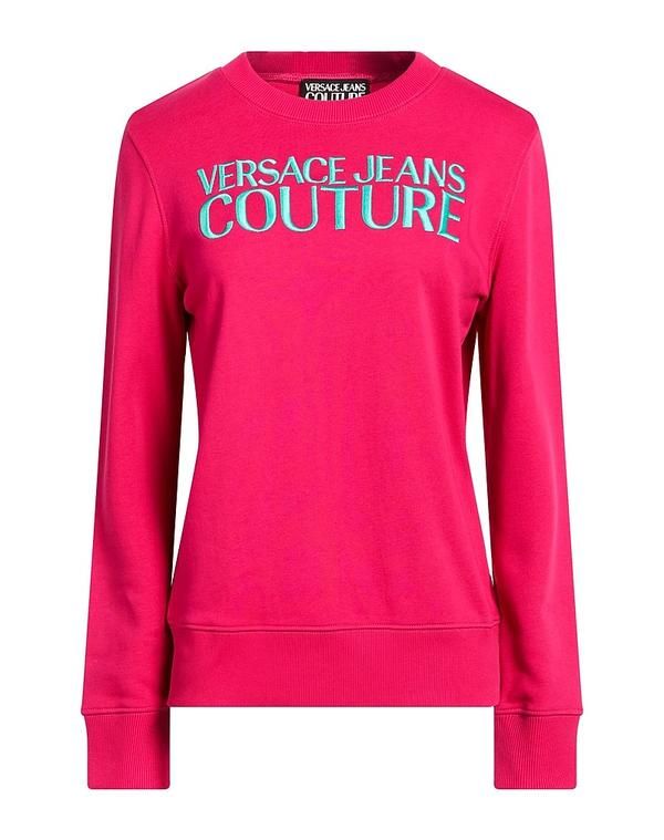 ヴェルサーチ レディース アウター パーカー・スウェット VERSACE JEANS COUTURE Fuchsia フューシャ