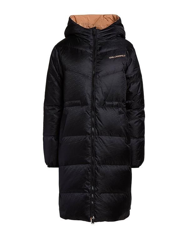 カール ラガーフェルド レディース アウター ジャケット・ブルゾン パファージャケット KARLAGERFELD Black ブラック 60,940円