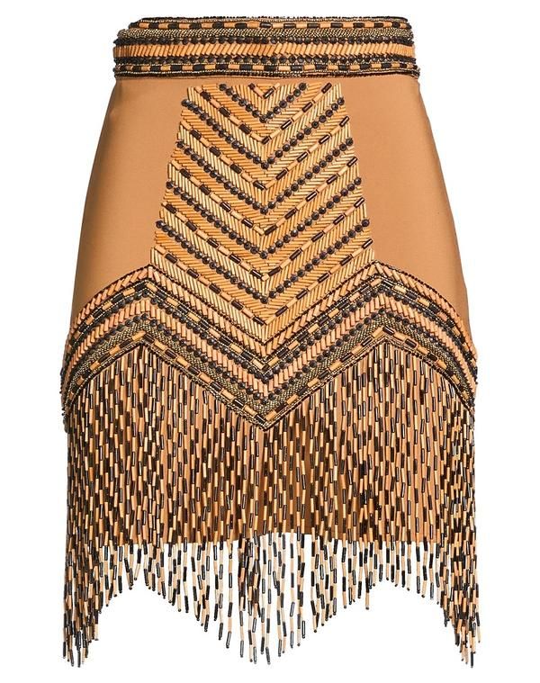 エリザベッタフランキ レディース ボトムスカート ELISABETTA FRANCHI Camel キャメル