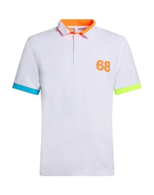 サンシックスティーエイト メンズ トップス ポロシャツ SUN 68 White ホワイト