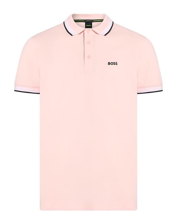 ボス メンズ トップス ポロシャツ BOSS Light Pink ピンク