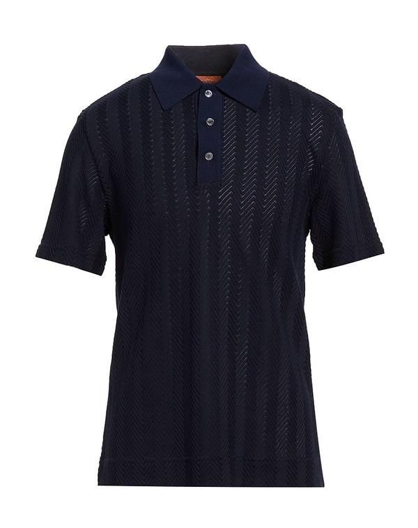 ミッソーニ メンズ トップス ポロシャツ MISSONI Navy ネイビー