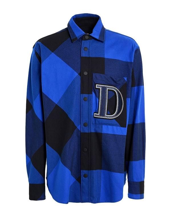 ドンダップ メンズ トップス シャツ DONDUP Bright Blue ブルー