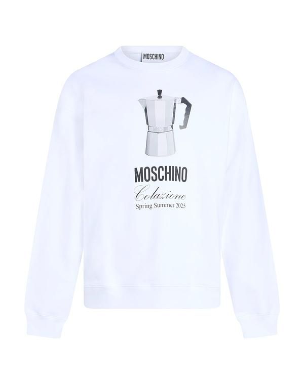 モスキーノ メンズ アウター パーカー・スウェット MOSCHINO White ホワイト