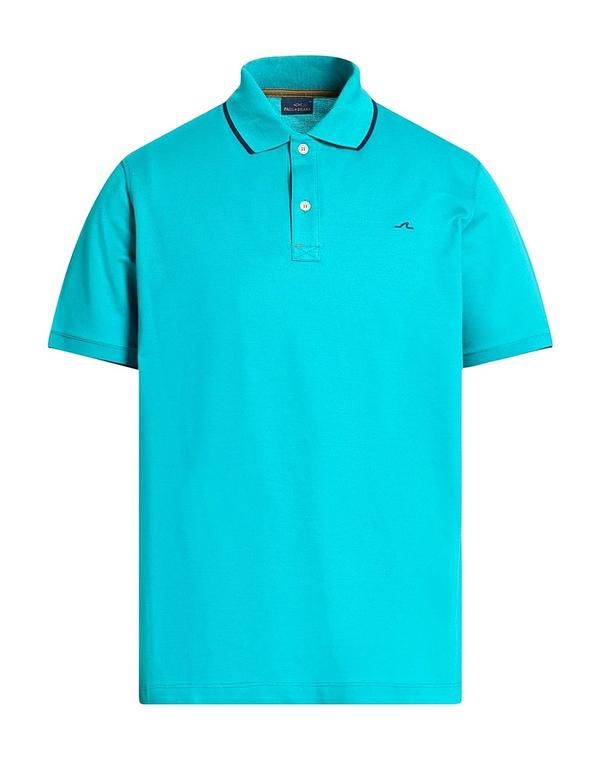 ポールアンドシャーク メンズ トップス ポロシャツ PAUL SHARK Turquoise Blue ブルー