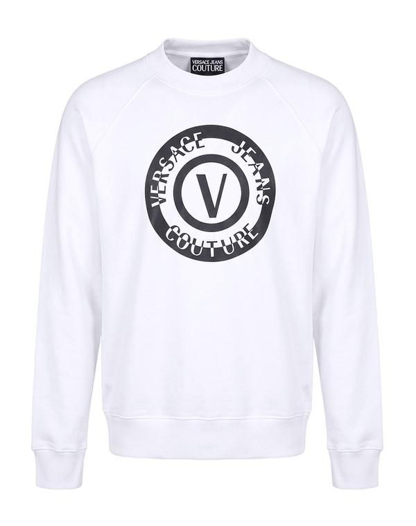 ヴェルサーチ メンズ アウター パーカー・スウェット VERSACE JEANS COUTURE Off White オフホワイト