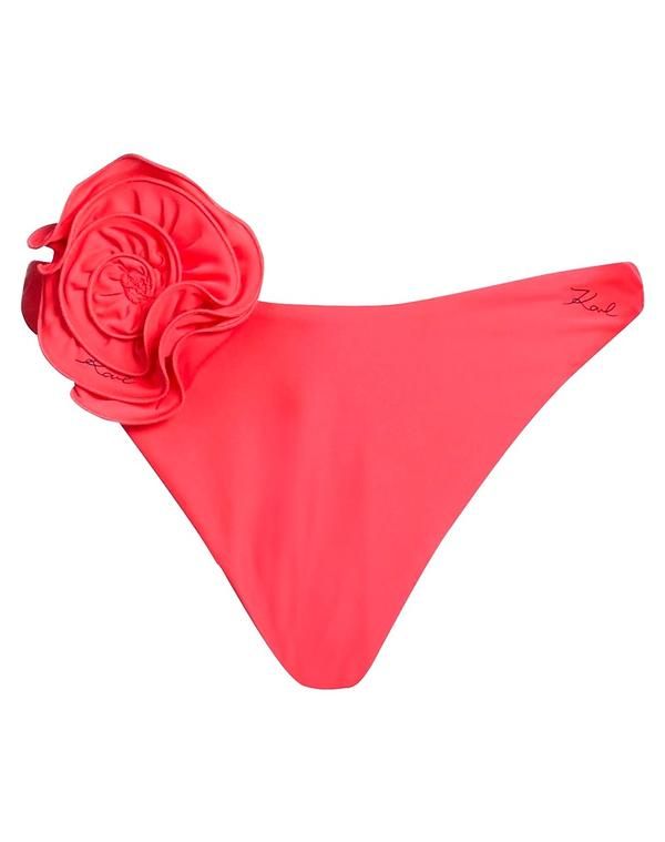 カール ラガーフェルド レディース 水着 ボトムスのみ KARLAGERFELD Tomato Red レッド