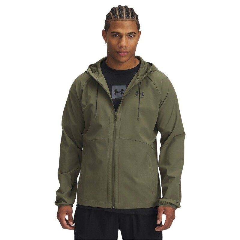 アンダーアーマー メンズ アウター ジャケット・ブルゾン Under Armour Stretch Windbreaker Mens Green グリーン 10,426円
