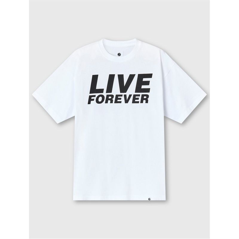 プレティグリーン メンズ トップス Tシャツ Pretty Green PG Live Forever Tour Sn53 White ホワイト