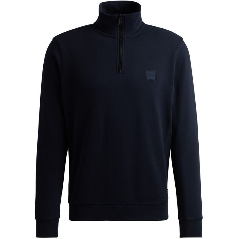 ボス メンズ アウター パーカー・スウェット スウェット シャツ Boss Zetrust ZipNeck Sweatshirt Dark Blue 404 ブルー 22,260円