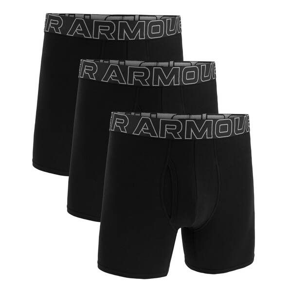 アンダーアーマー メンズ アンダーウェア ボクサーパンツ コットン Under Armour Cotton 6In 3Pk Sn00 Black ブラック
