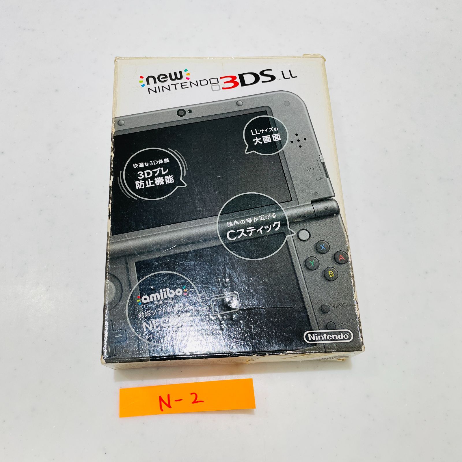 美品/画面キズなし Newニンテンドー3DS LL メタリックブラック 外箱・説・ARカード付（内箱欠品） 液晶発色良好 112860561 18,750円