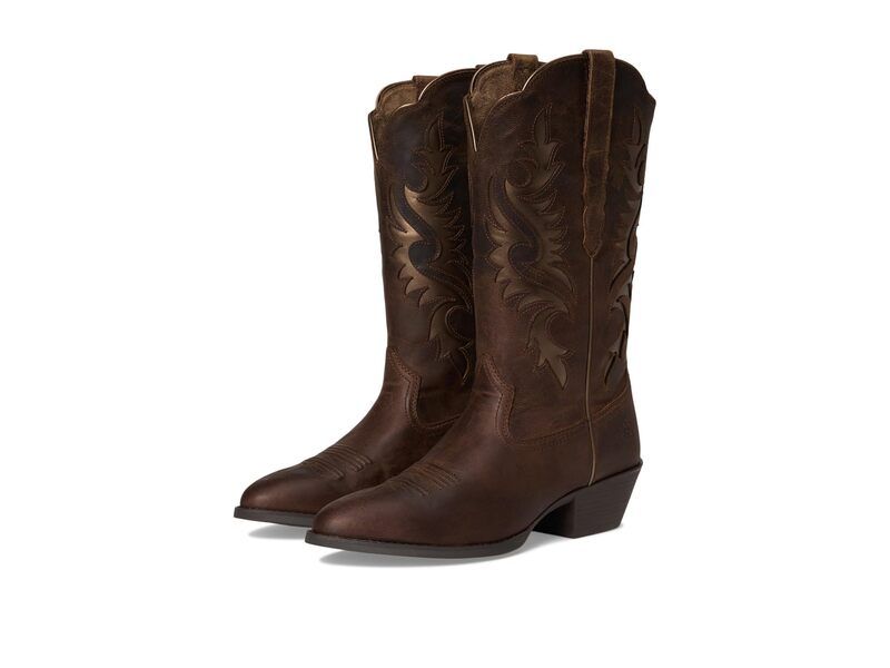アリアト レディース シューズ ブーツ・レインブーツ Ariat Heritage R Toe Retro Sassy Brown ブラウン