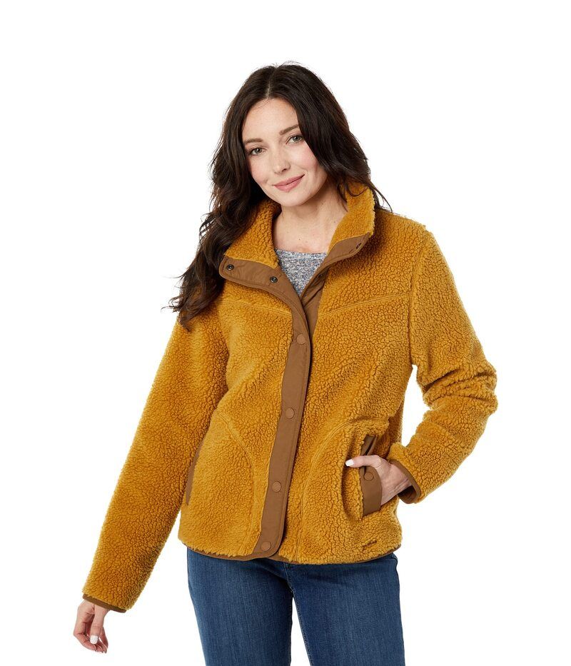 エルエルビーン レディース アウター コート フリース ジャケット LLBeansherpa Fleece Jacket Antique Gold ゴールド