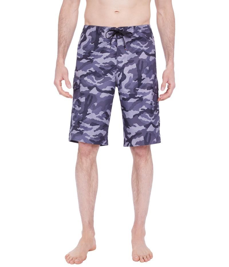 クイックシルバー メンズ 水着 ハーフパンツ・ショーツ ショートパンツ Quiksilver Manic Camo 22 Boardshorts Black Camo ブラック