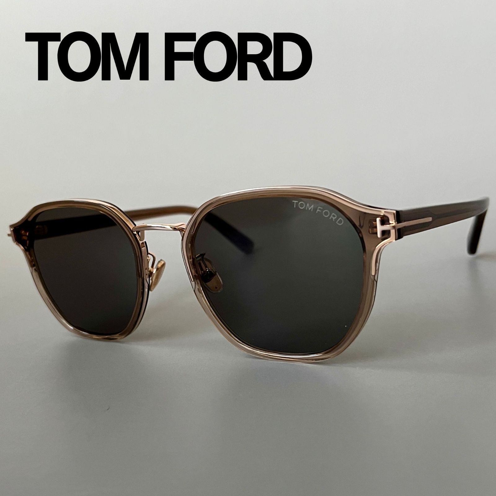 トムフォード サングラス TOM FORD クラウンパント 新品 クリア