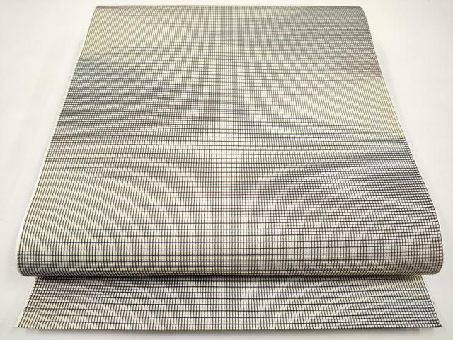 平和屋着物＊夏物　八寸名古屋帯　霞文　正絹　逸品　未使用　CABK1711tx 16,380円