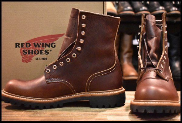 【8D 箱付 未使用 25年】レッドウィング 4585 ロガー ブライアーオイルスリック 茶 ブラウン 8インチハイト ブーツ redwing HOPESMORE【GG167】 40,027円