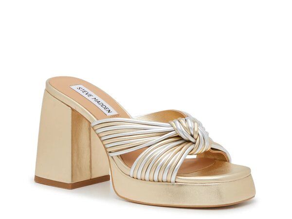 スティーブ マデン レディース シューズ サンダル プラットフォーム Steve Madden Sailor Platform Sandal GoldSilver Metallic ゴールド