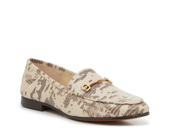 サムエデルマン レディース シューズ スリッポン・ローファー Sam Edelman Loraine Loafer BeigeBrown Snake Print Leather ブラウン