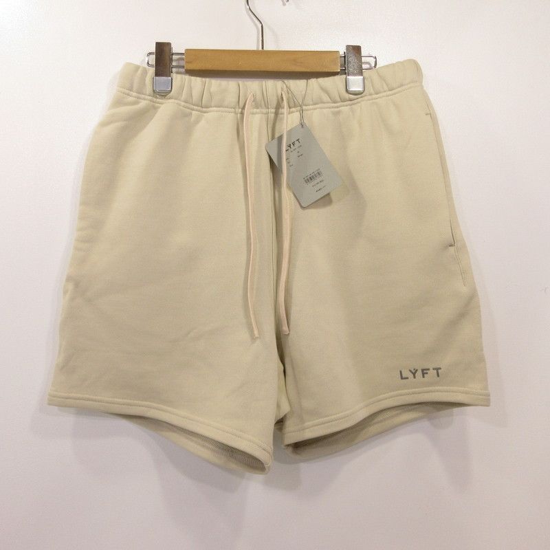 【姫路東店】 中古 LYFT ショートパンツ Logo Sweat Shorts M-SP-1332 ベージュ サイズ：M 【107】