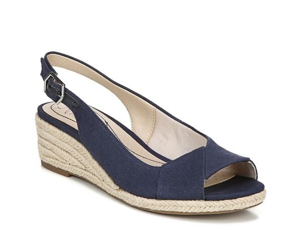 ライフストライド レディース シューズ サンダル LifeStride Socialite Espadrille Wedge Sandal Navy ネイビー