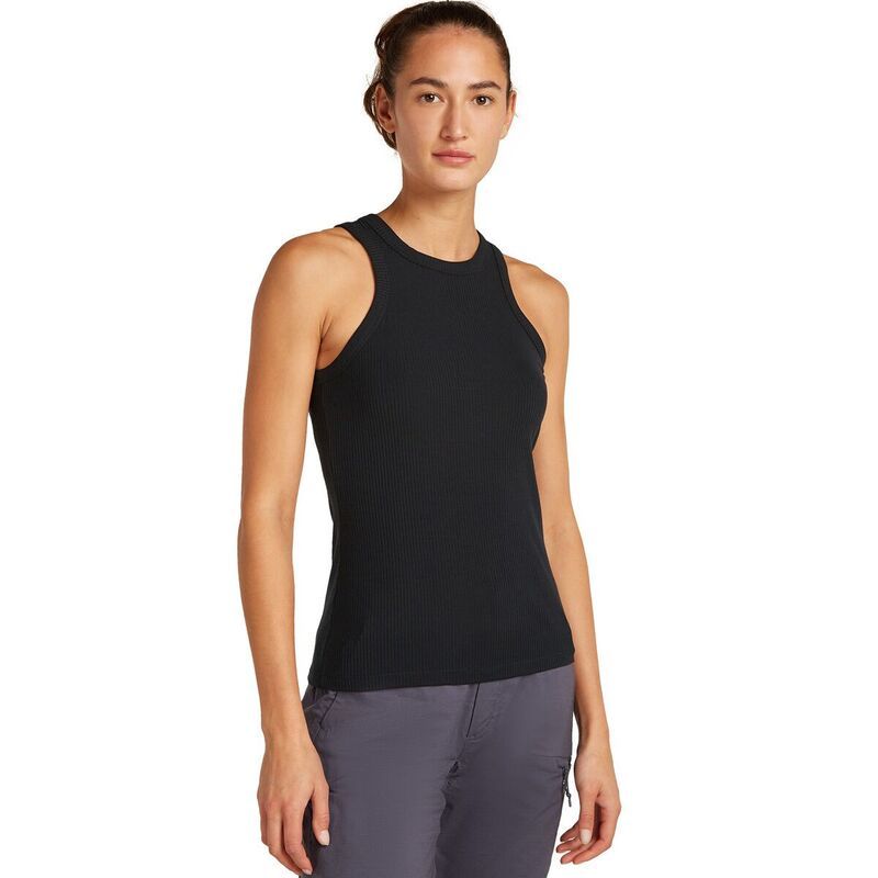 アイスブレーカー レディース トップス タンクトップ Icebreaker Merino Blend Rib Lotus Tank Womens Black ブラック 20,506円