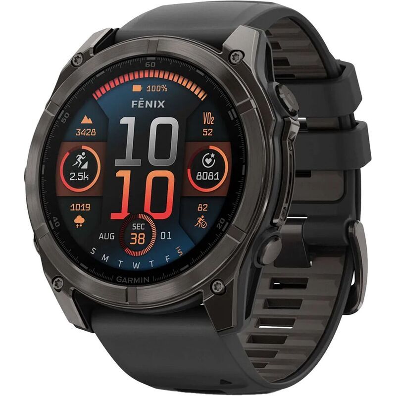 ガーミン メンズ アクセサリー 腕時計 Garmin fenix 8 AMOLED Sapphire Sport Watch Carbon Gray DLC Titanium BlackPebble 168,900円