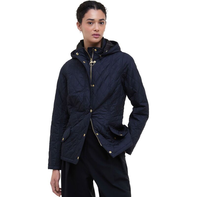 バブアー レディース アウター ジャケット・ブルゾン ジャケット Barbour Millfire Quilt Jacket Womens NavyClassic ネイビー 46,080円