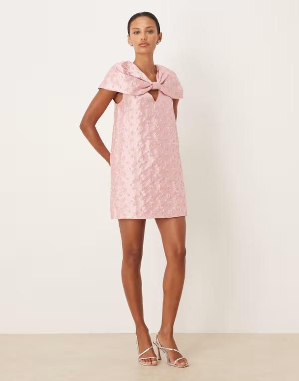シスタージュン レディース トップス ワンピース ケープデザイン ミニ キャップ ケープ Sister Jane Cameo cape mini dress PINK ピンク